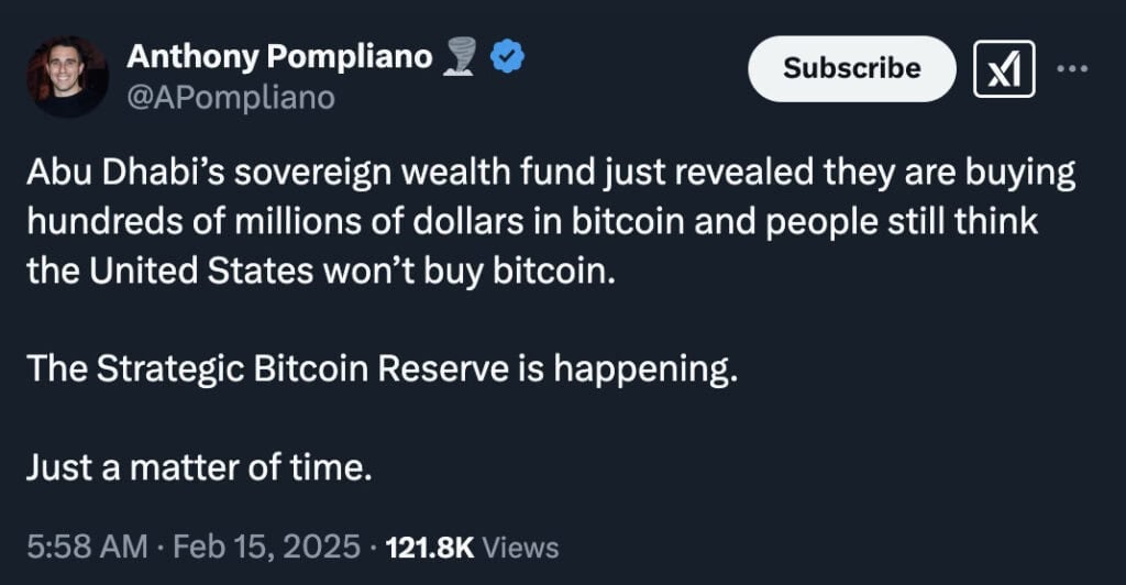 bitcoin strategic reserve